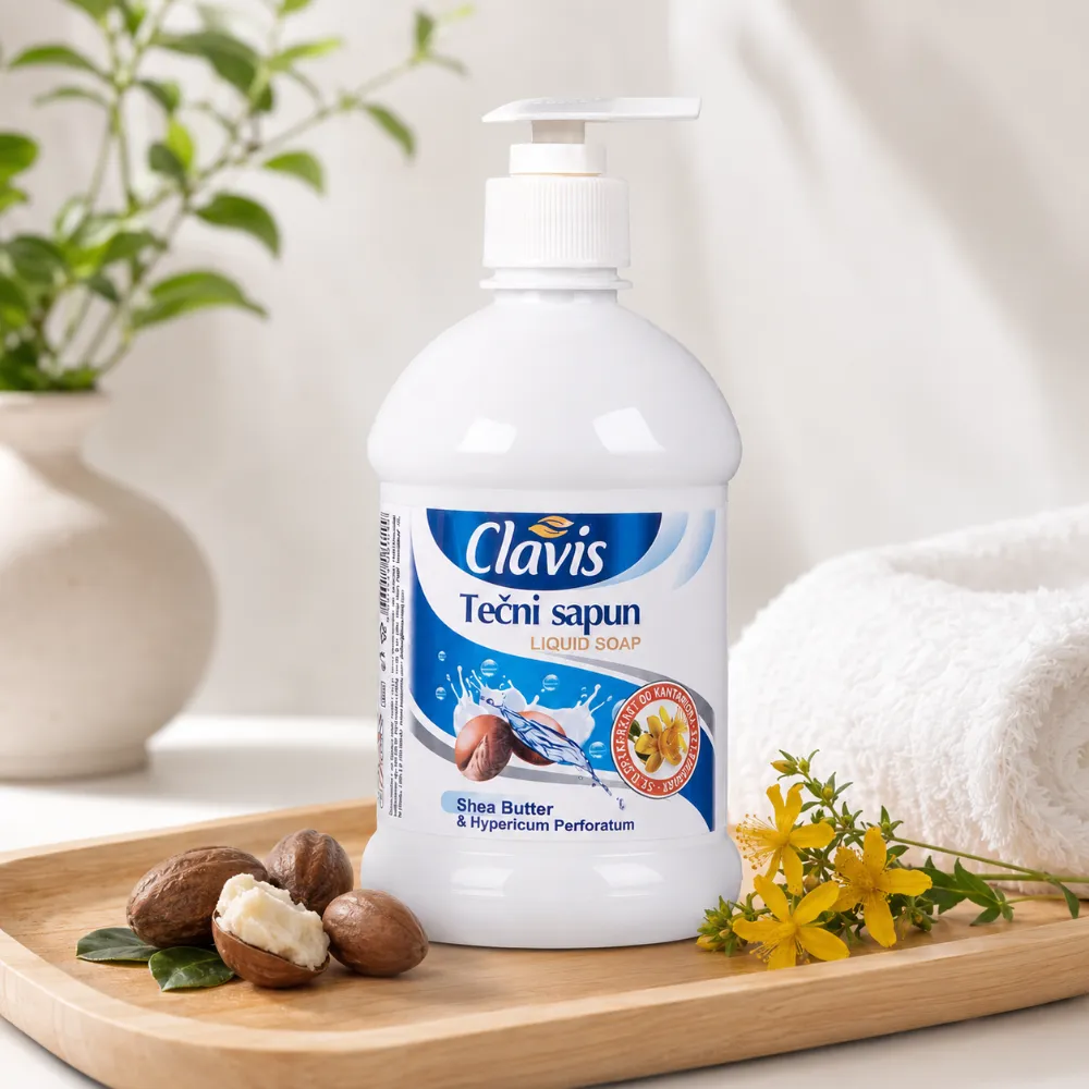 Clavis TEČNI SAPUN - Beli Shea Butter 500 ml - Slika 4
