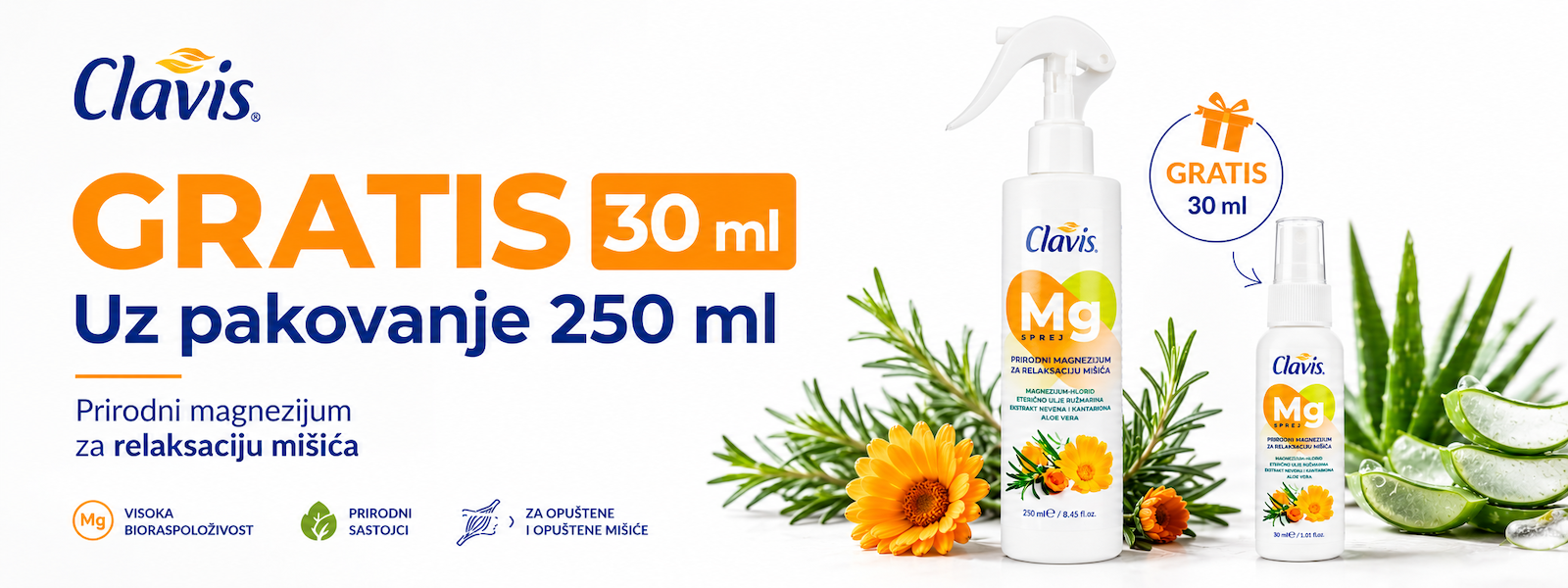 Clavis MG Sprej akcija 3 plus 1 baner2